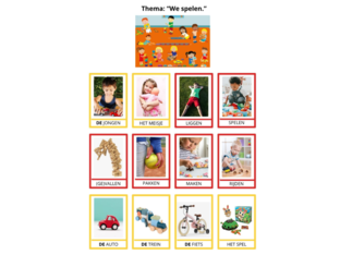 Woordenschat 2K, thema: "We spelen." by anamelrijckx.hotmail