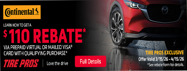 Continental Tire Pros March 2026 Rebate