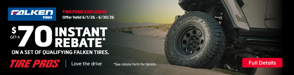 Falken Tire Pros June Rebate 2026