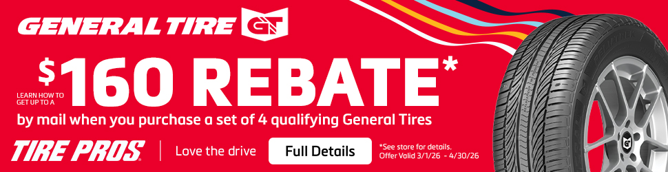 General Tire Pros March 2026 Rebate 