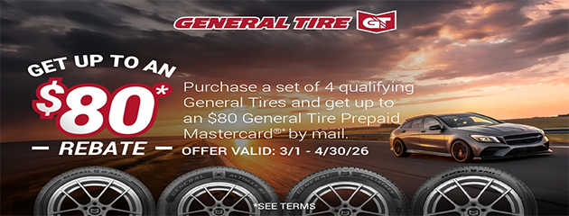 General Tire Rebate March 2026