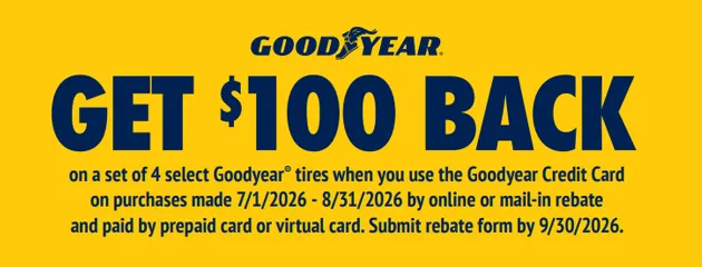 Goodyear July &amp; August Rebate 2026