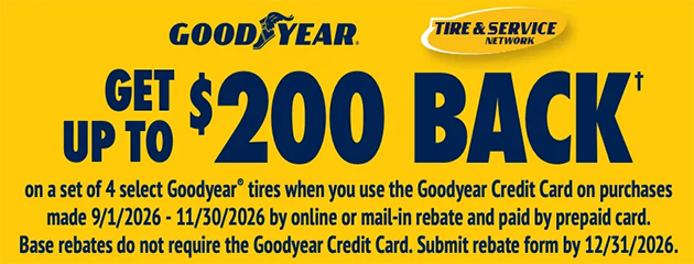 Goodyear October Rebate 2026