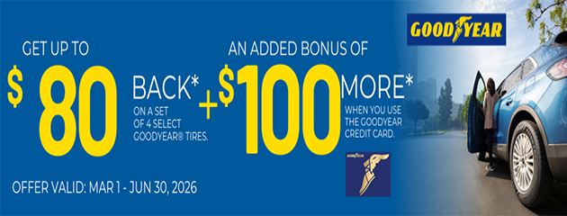 Goodyear Spring Rebate 2026