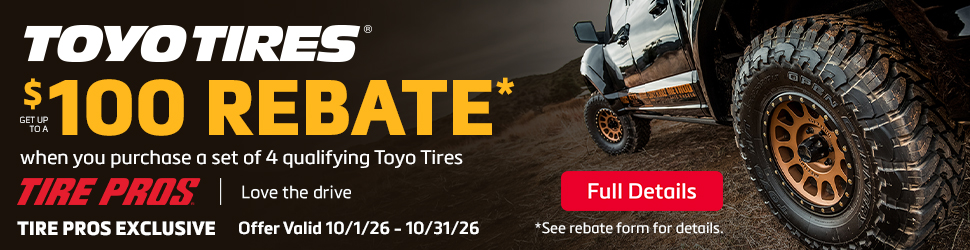 Tire Pros Toyo Rebate October 2026 
