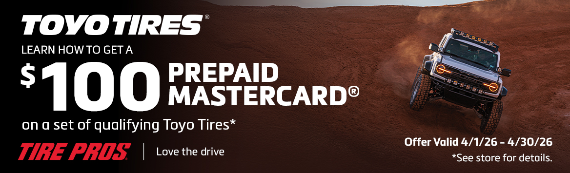 Toyo Tires April 2026 Rebate