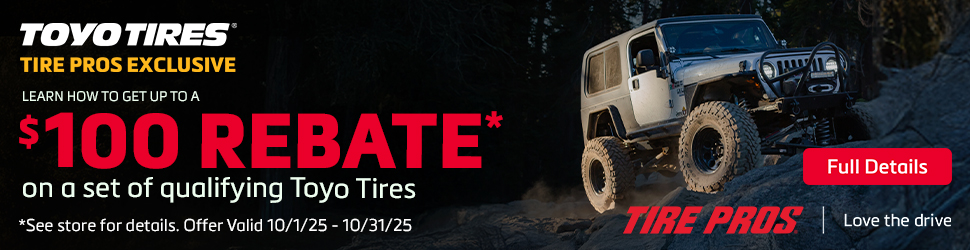 Toyo Tires October 2025 Rebate