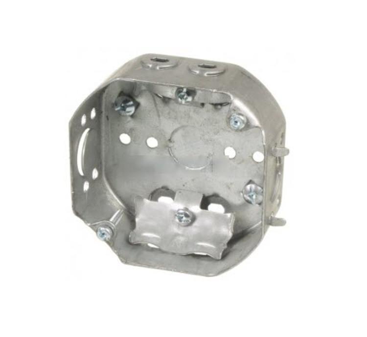 4 in Octagon Box w/ Cable Clamps at Slegg Building Materials