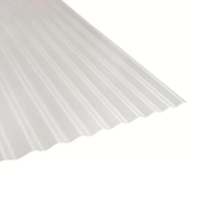 12 ft Corrugated PVC Panel / White 6 oz at Slegg Building Materials