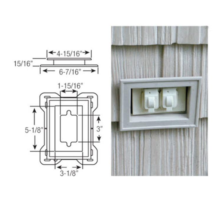Kaycan Recessed MiniMount / White at Slegg Building Materials