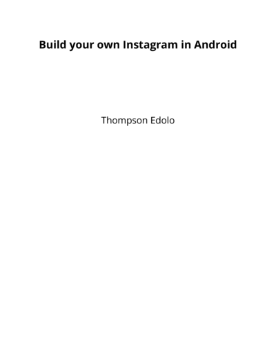 Build your own Instagram for Android