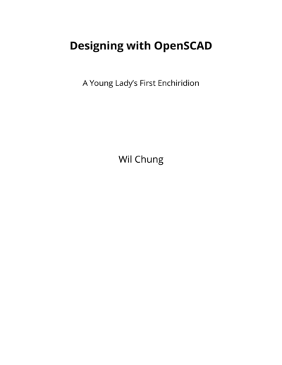 Designing with OpenSCAD