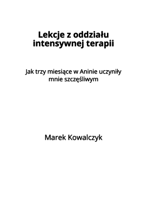 Lekcje z oddziału intensywnej terapii