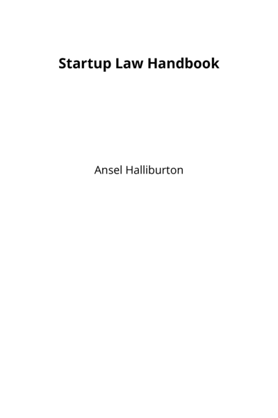 Startup Law Handbook