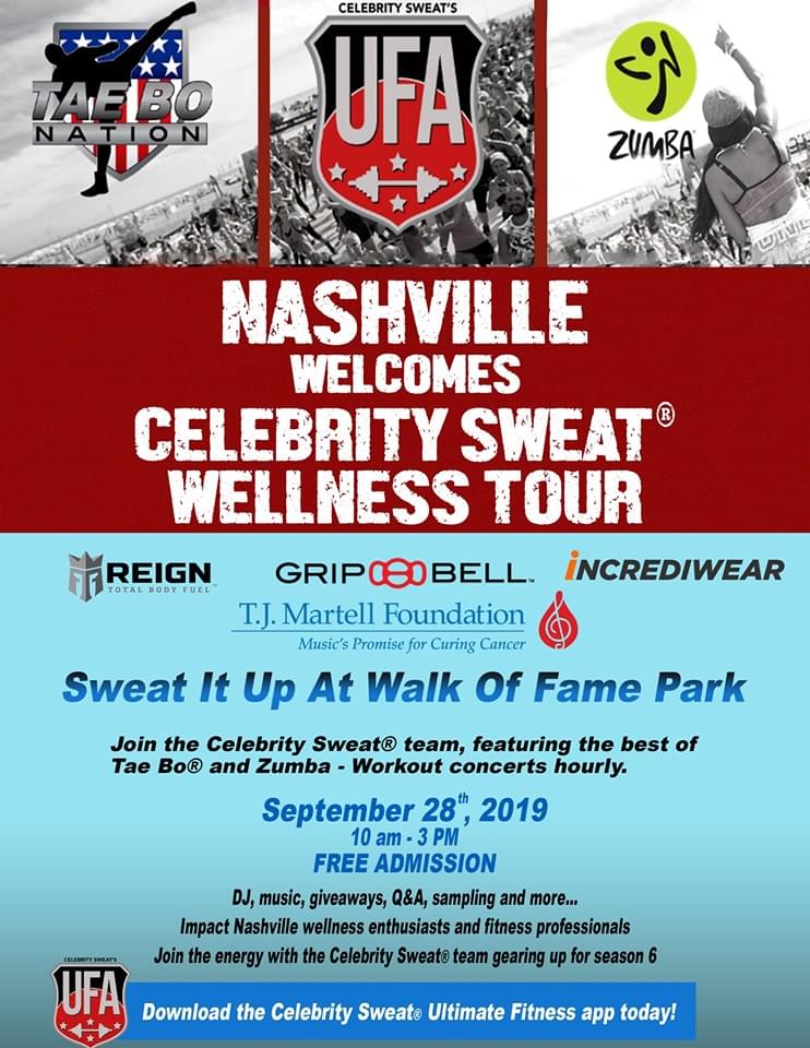 Celebrity Sweat Wellness Tour – Nashville