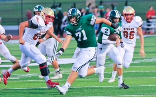 Lake Orion 2019 OT/DT Hunter Chambers received a roster spot from Mount
