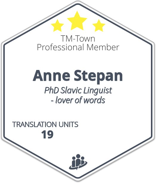 Anne Stepan TM-Town Profile