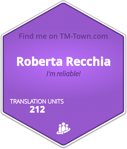 Roberta Recchia TM-Town Profile