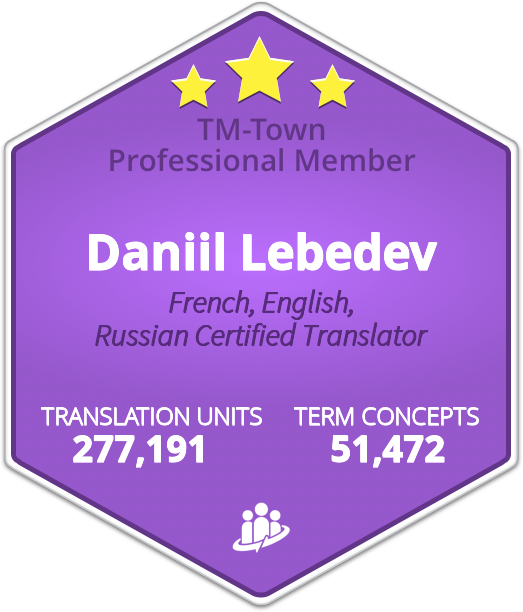 Daniil Lebedev TM-Town Profile