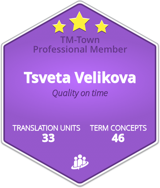 Tsveta Velikova TM-Town Profile