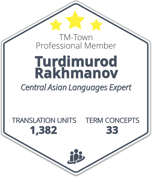 Turdimurod Rakhmanov TM-Town Profile