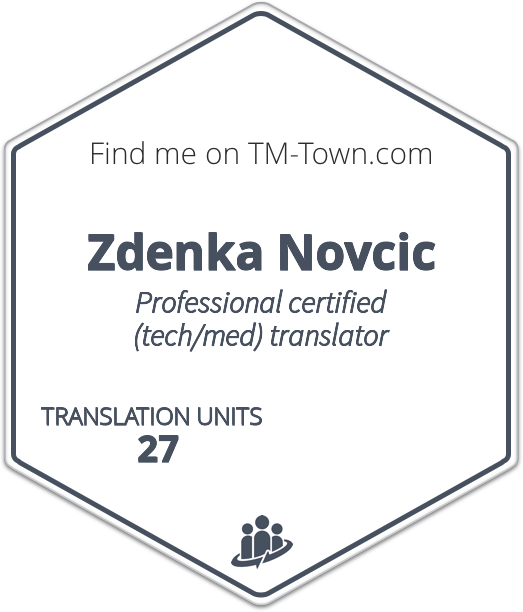 Zdenka Novcic TM-Town Profile