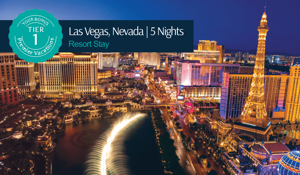 Your Bonus Premier Vacation Tier 1 package