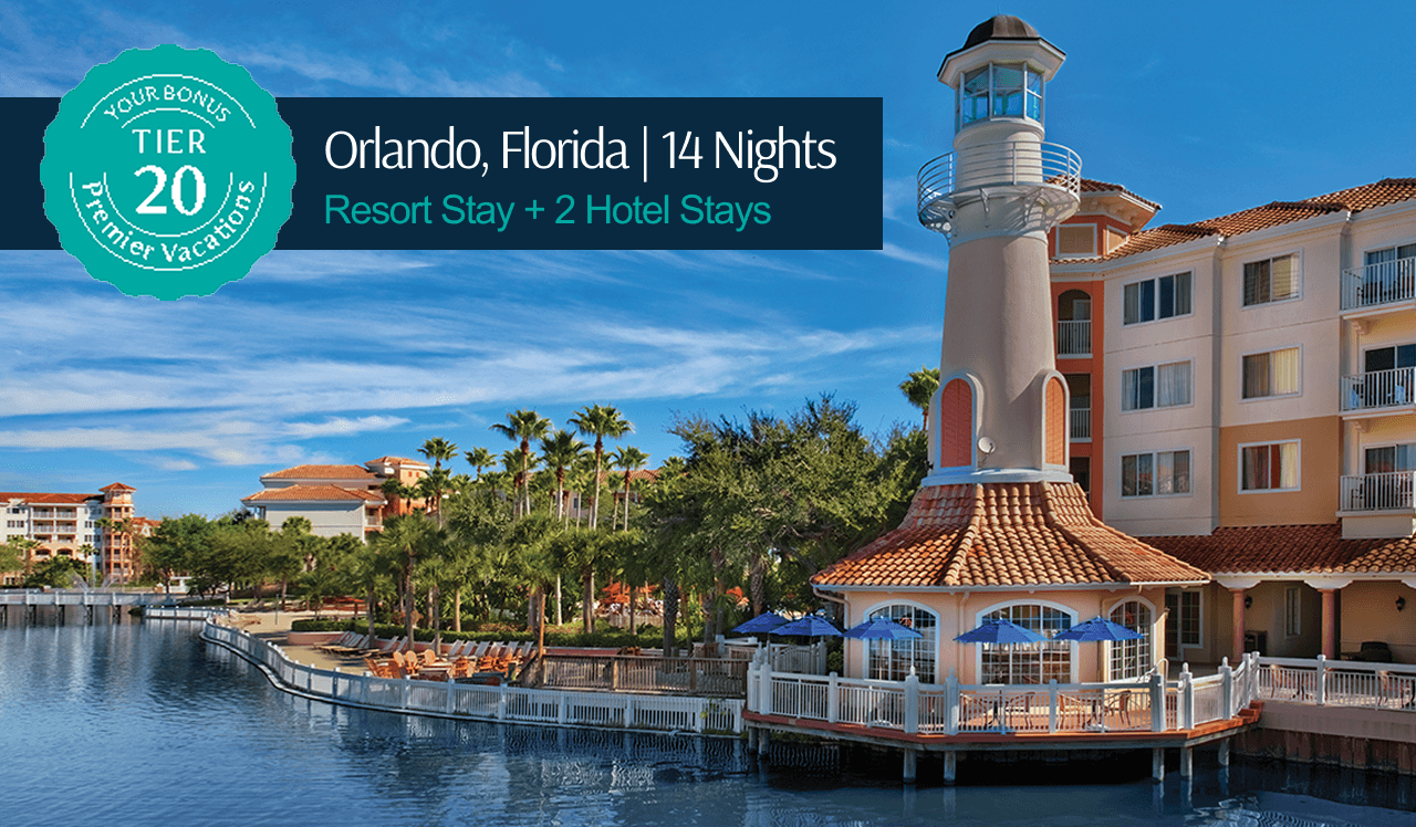 Your Bonus Premier Vacation Tier 20 package