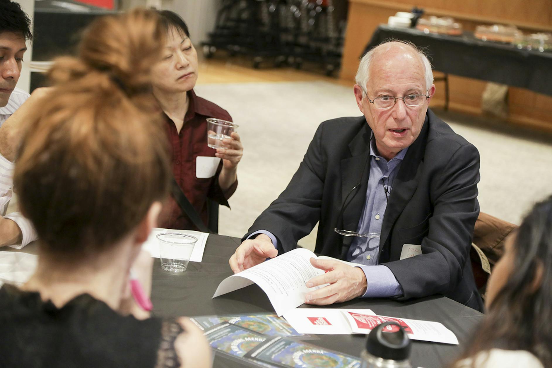 Professor Michael Cohen with students
