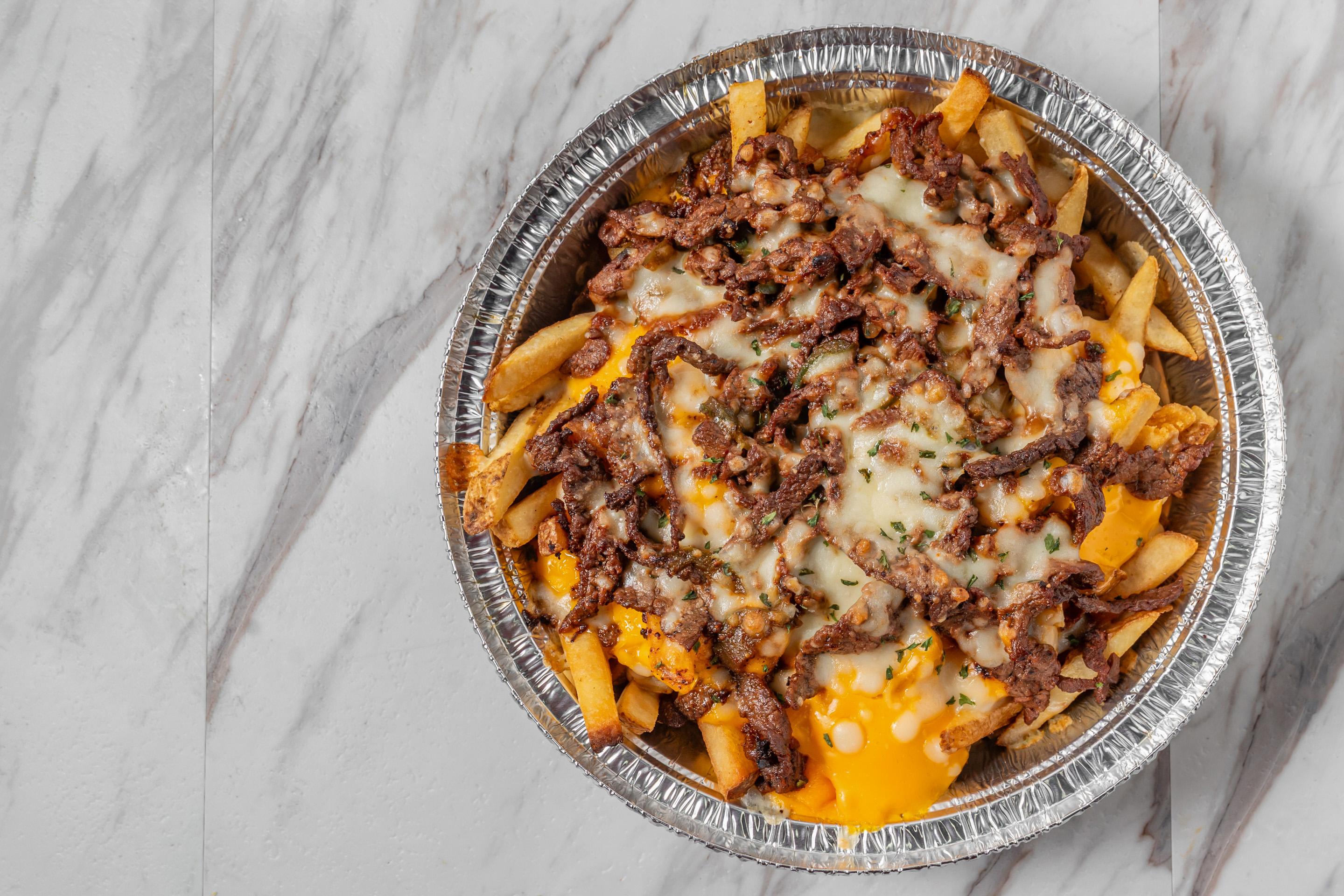 LOADED PHILLY STEAK AND CHEESE FRIES (GF)