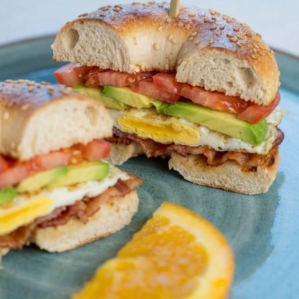 Avocado Bacon Tomato Egg Cheese sandwich