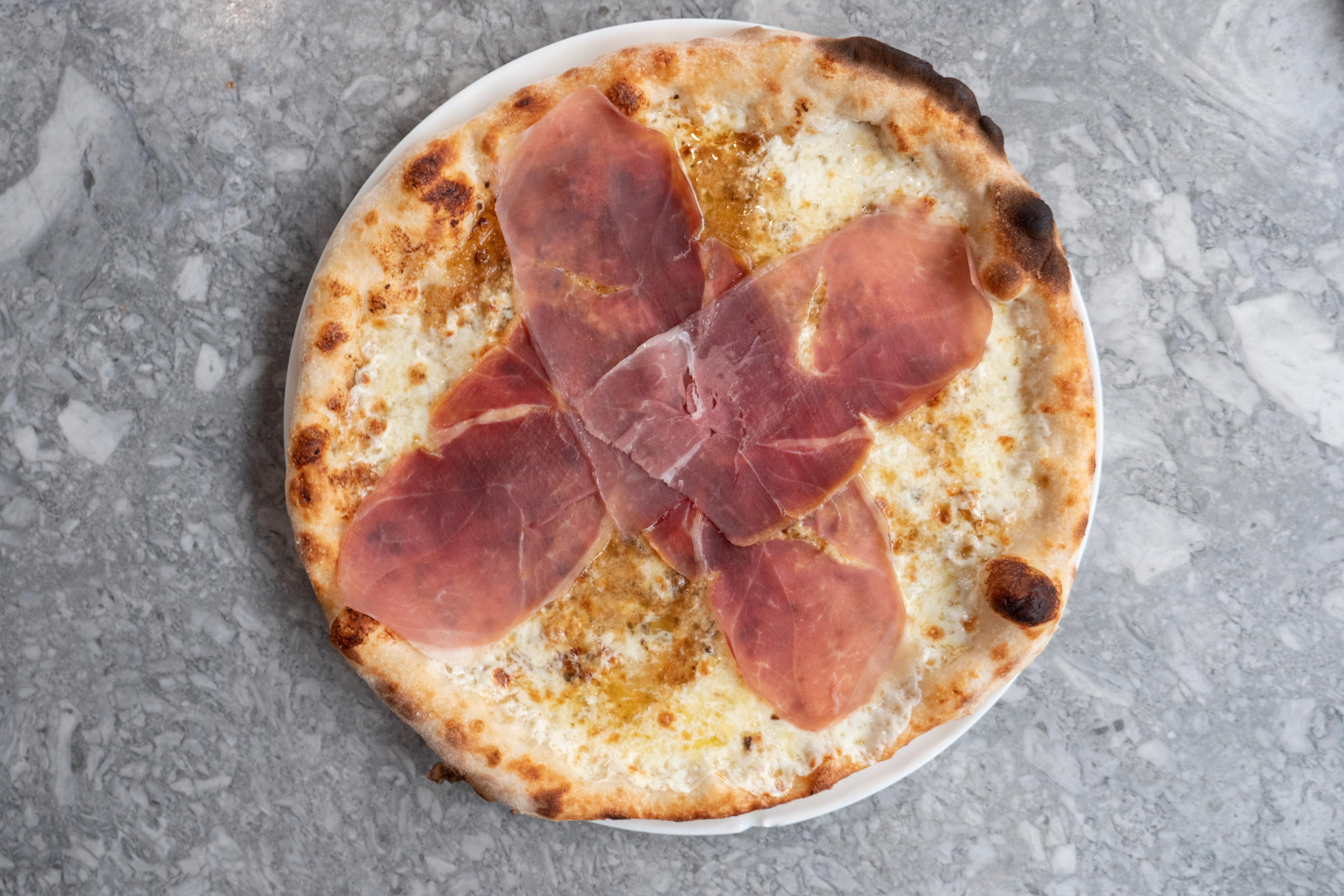 White Truffle and Prosciutto Pizza