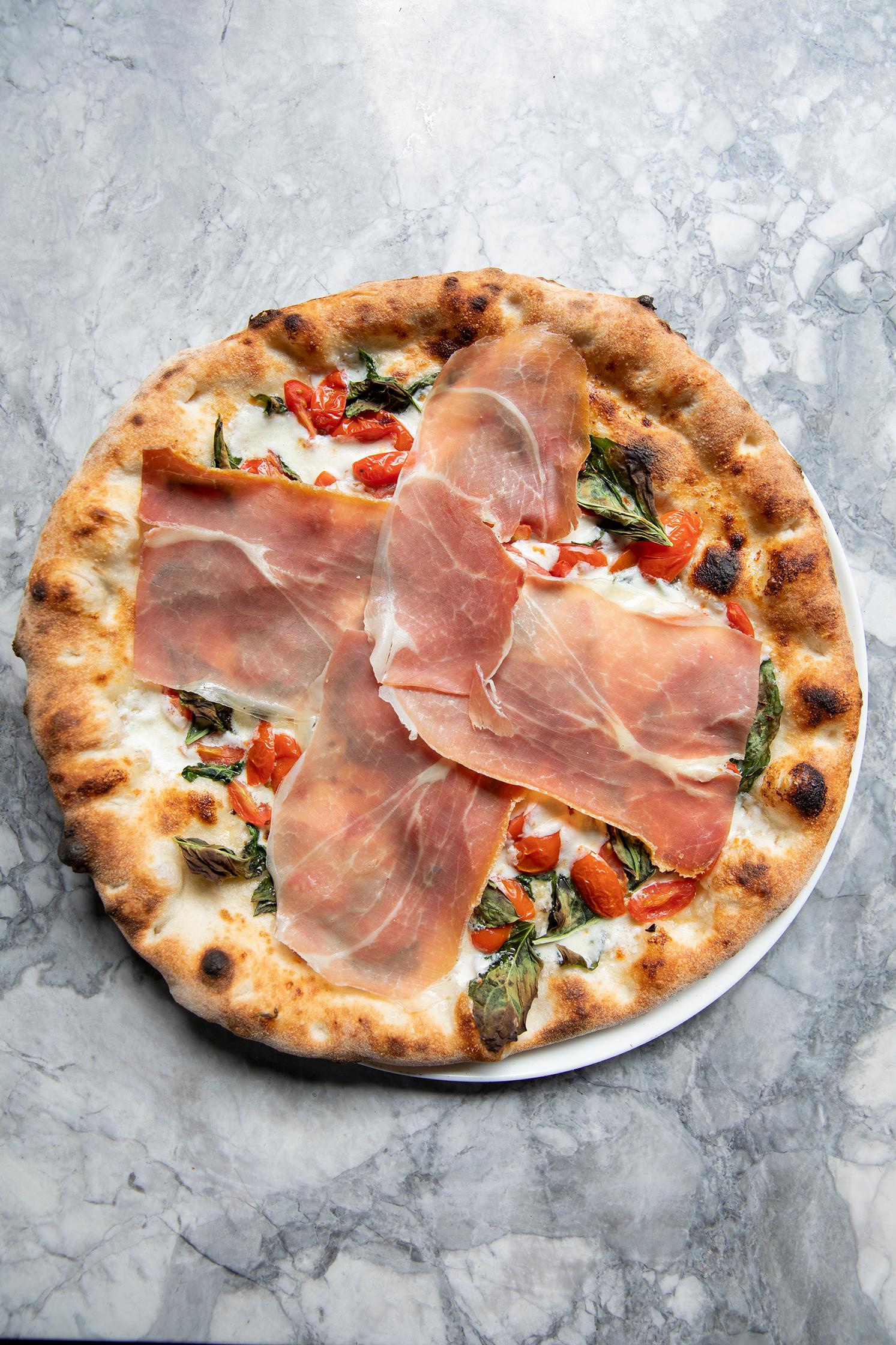 Grape Tomato Truffle Pizza