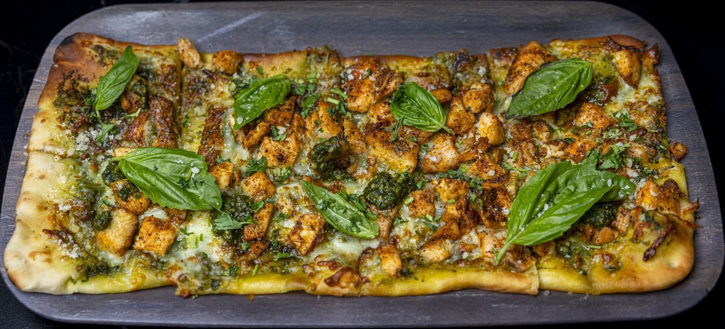Pesto Chicken Flatbread