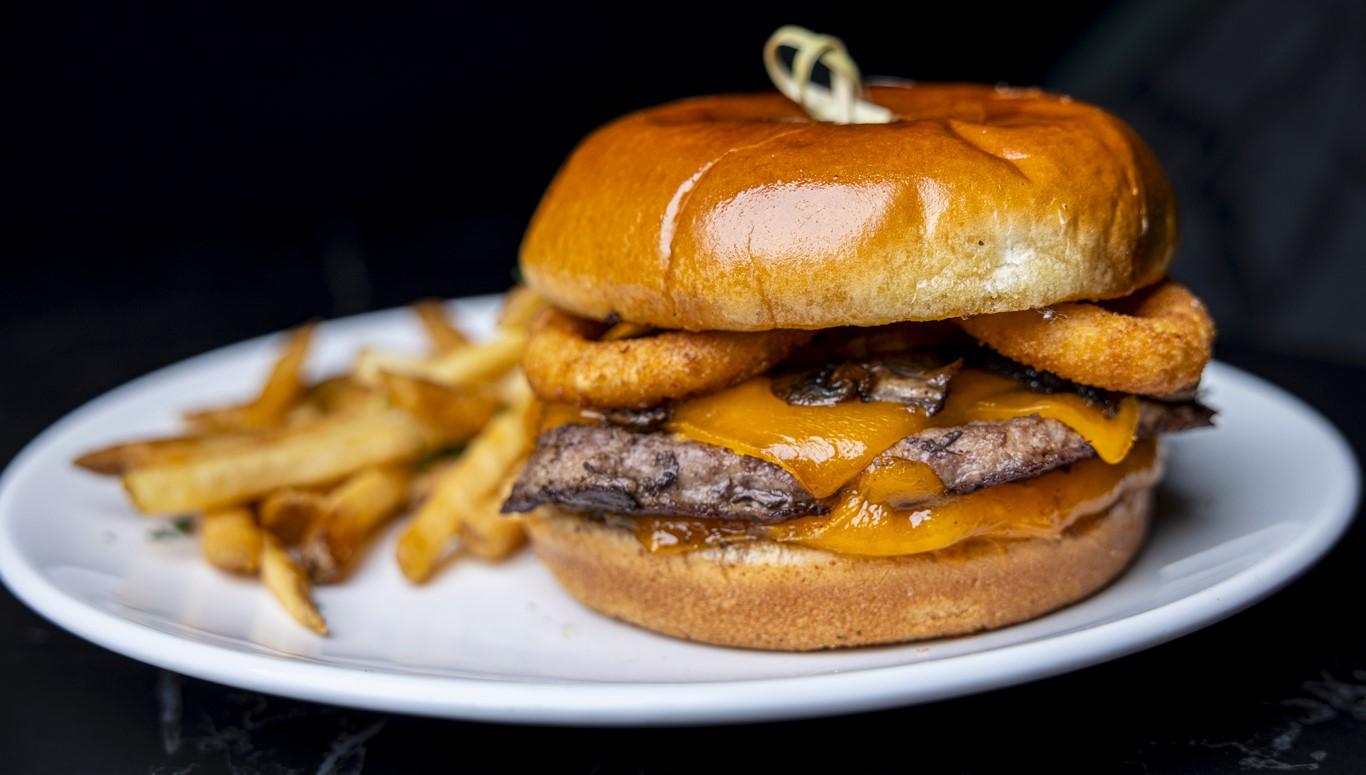Mushroom Swiss Burger
