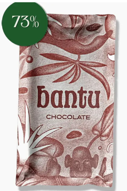 Bantu Chocolate - Noire 73% - Single Origin Organic Chocolate Bar - 3.2 oz
