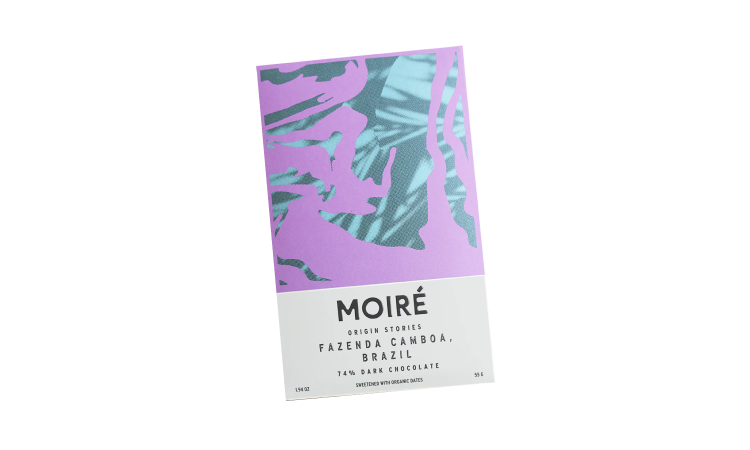 Moiré - Origin Stories Fazenda Camboa, Brazil 74% Dark Chocolate Bar - 1.94 oz