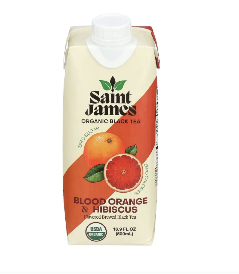 Saint James - Blood Orange & Hibiscus Black Tea - 16.9 oz