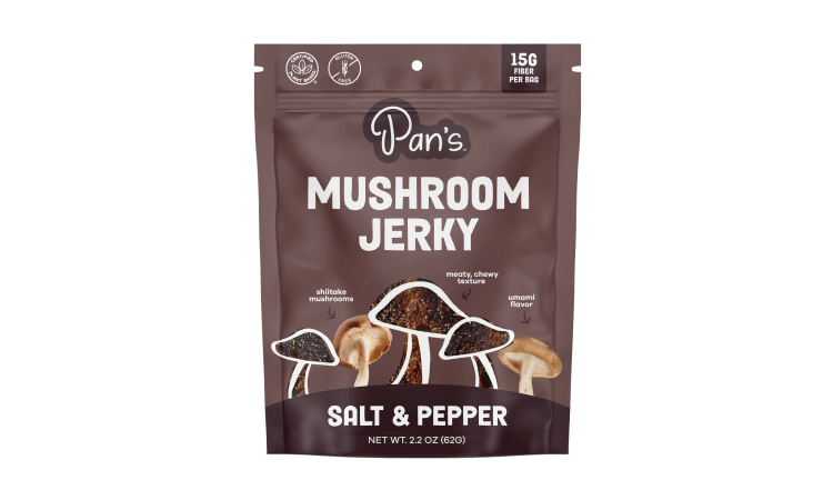 Pan's Mushroom Jerky - Salt & Pepper - 2.2 oz