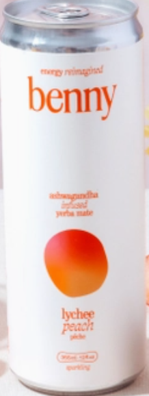 Benny - Peach Lychee Yerba Mate - 12 oz