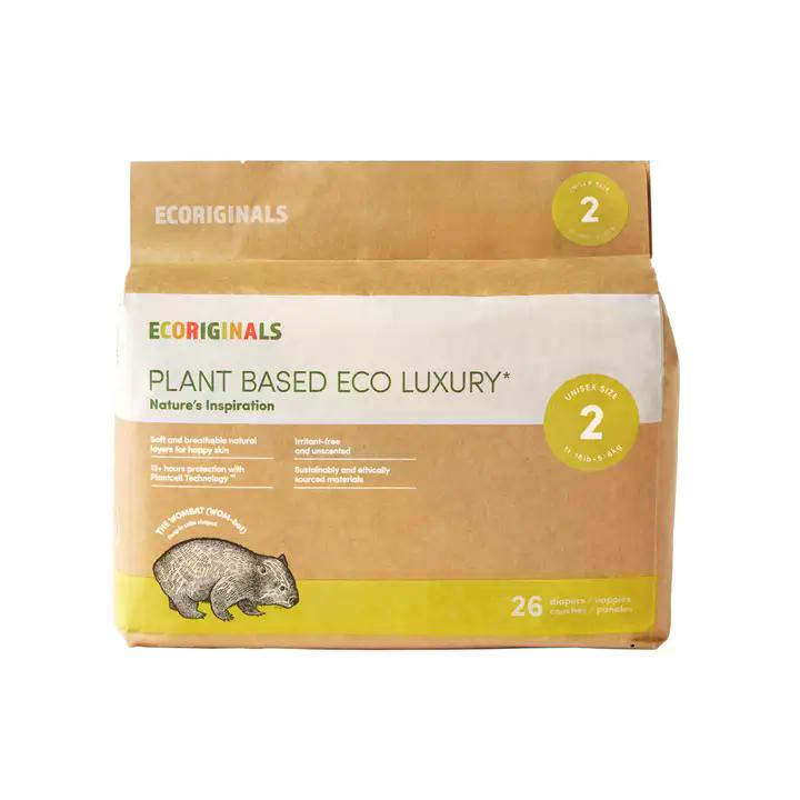 Plant based USA Cotton Eco Diaper Size 2 11-16 lb
