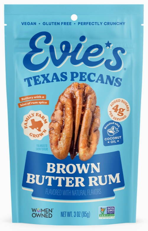 Evie’s Snacks - Brown Butter Rum Pecans - 3 oz