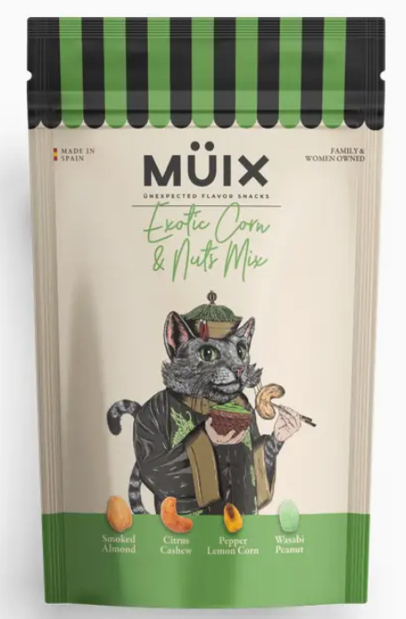 Muix Snacks - Exotic Corn & Nuts Mix - 4.3 oz