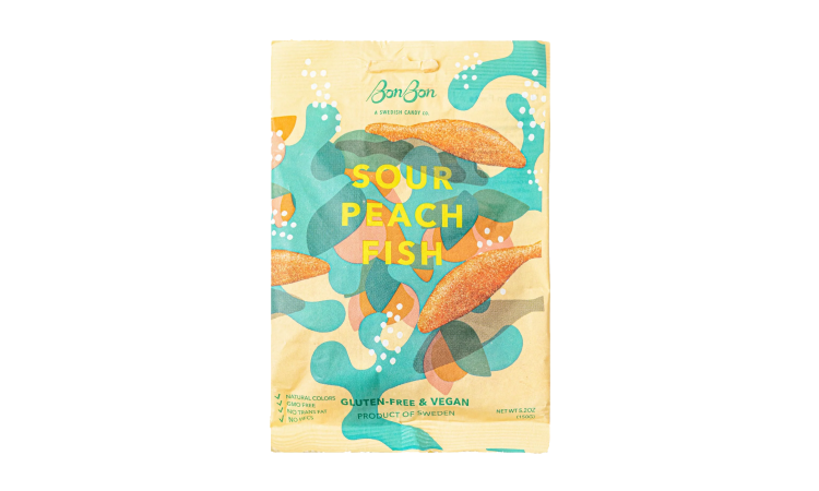 BonBon NYC - Sour Peach Fish - 5.2 oz