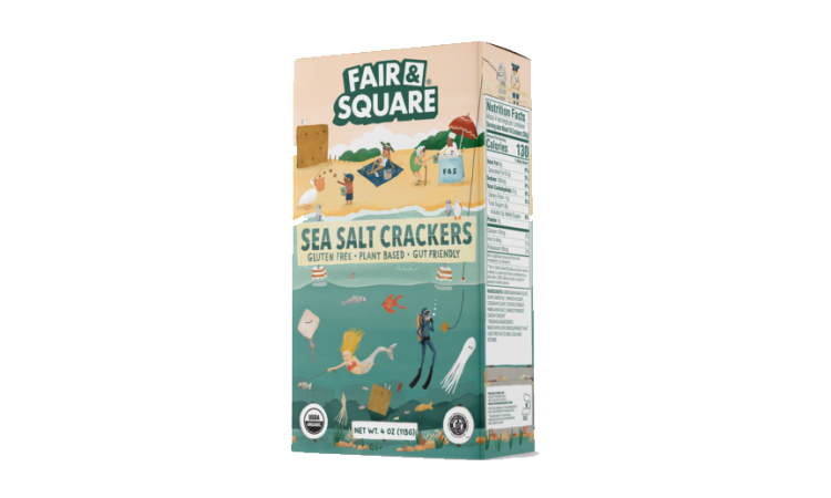 Fair & Square - Sea Salt Crackers - 4 oz