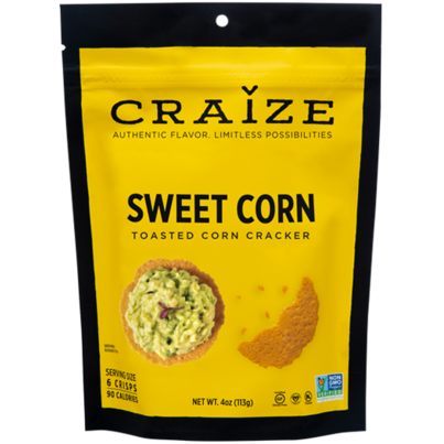 Craize - Sweet Toasted Corn Crackers - 4 oz