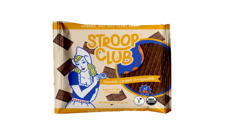 Stroop Club - Chocolate Caramel Organic & Plant-Based Stroopwafel - 2 pack