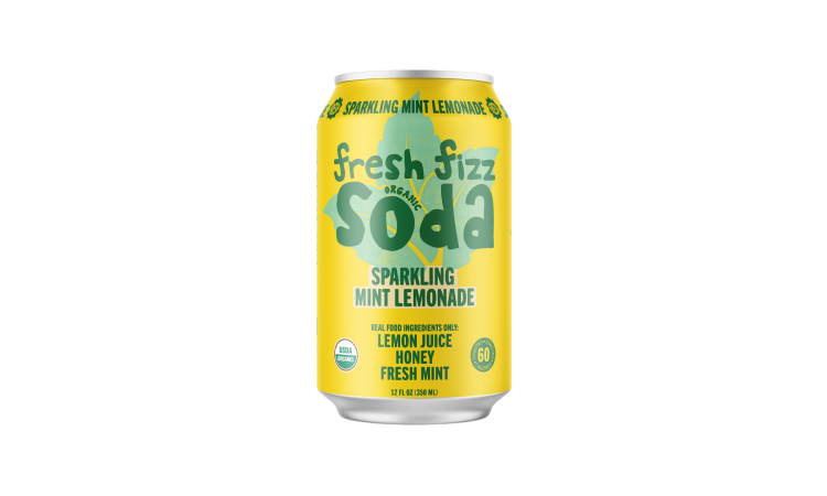 Fresh Fizz Soda - Sparkling Mint Lemonade - 12 oz