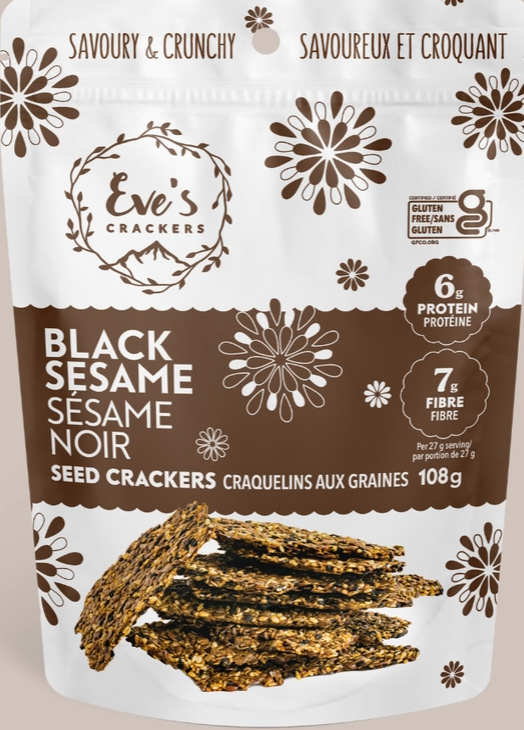Eve's Crackers - Black Sesame Cracker - 3.8 oz