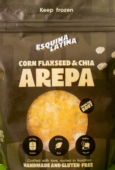 Esquina Latina - Corn Chia and Flaxseed Arepa